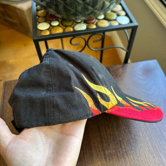 Embroidered Flames and Mad Anthony Logo on Black Hat - Picture 5 of 8